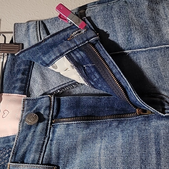 REVICE Denim Star Bohemian Hippie Retro High Rise Medium Wash Skinny Jean EUC 25 - Picture 4 of 16